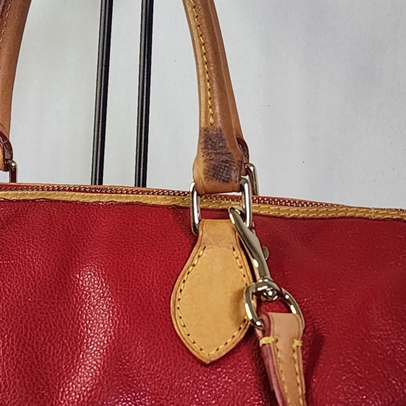 Dooney & Bourke Red Pebble Leather Bag - Picture 14 of 16